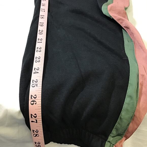 PJ SALVAGE M  black green drawstring terry jogger lounge pajama pants NWT b63 - Picture 4 of 8